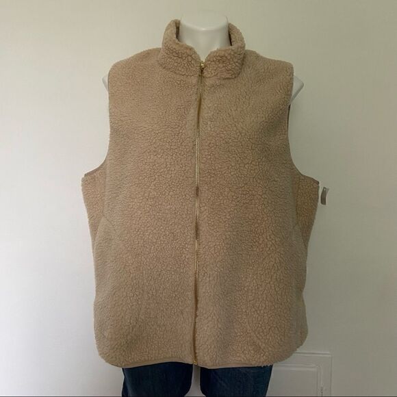 Target Sherpa Zip up Vest New - Picture 6 of 10